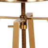 Flash Furniture Toledo Industrial Style Barstool with Swivel Lift Adjustable Height Seat in Gold Finish(Gold)