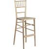 Flash Furniture 2 Pack HERCULES Series Gold Wood Chiavari Barstool(Set of 1)