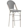 Flash Furniture SDA-AD642107-BS-BLKWH-LTNAT-GG Black/White French Cafe Stool