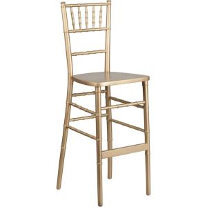 Flash Furniture 2 Pack HERCULES Series Gold Wood Chiavari Barstool(Set of 1)