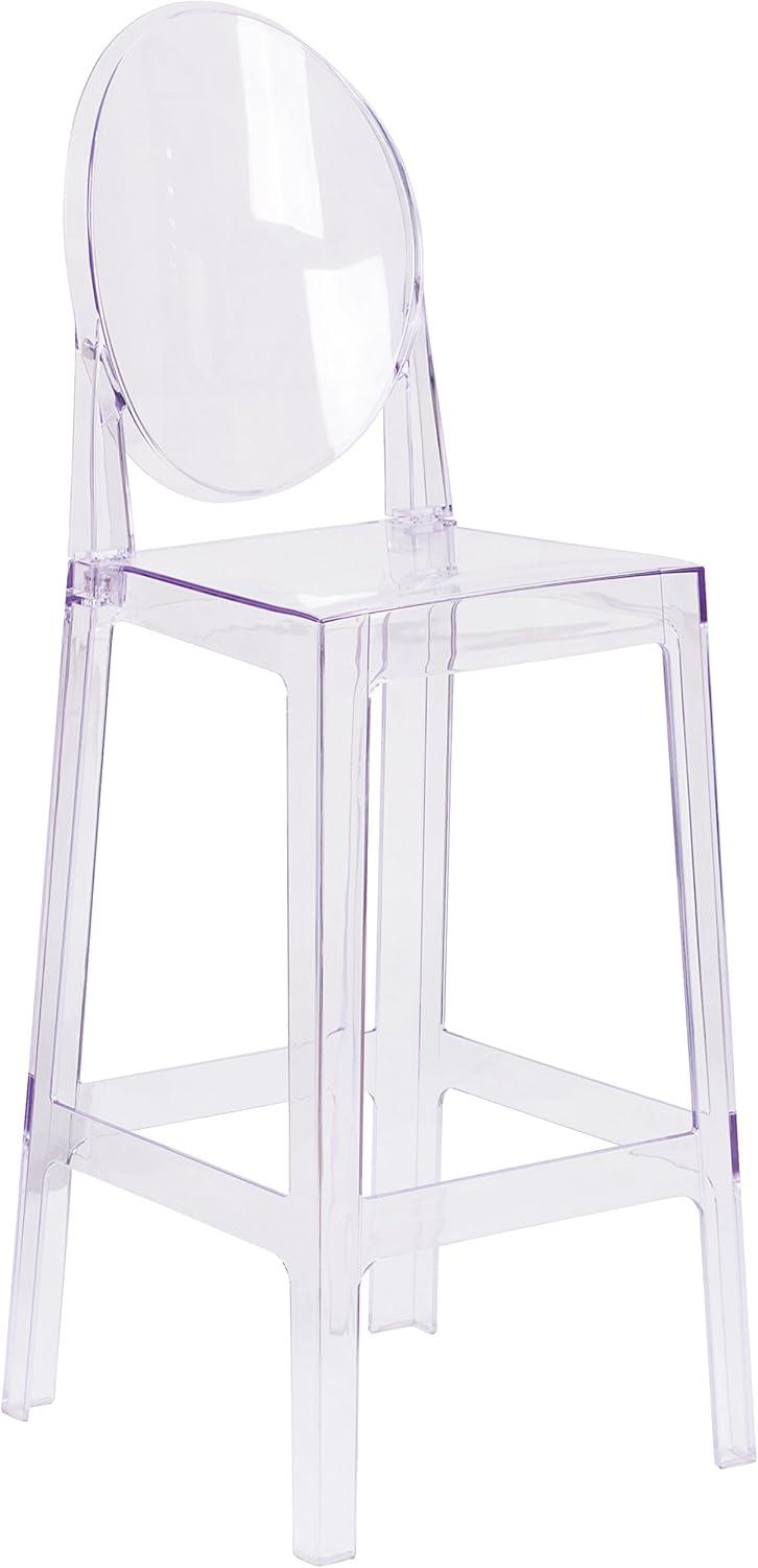 image:imageFlash Furniture Ghost Barstool with Oval Back in Transparent Crystal1 Pack
