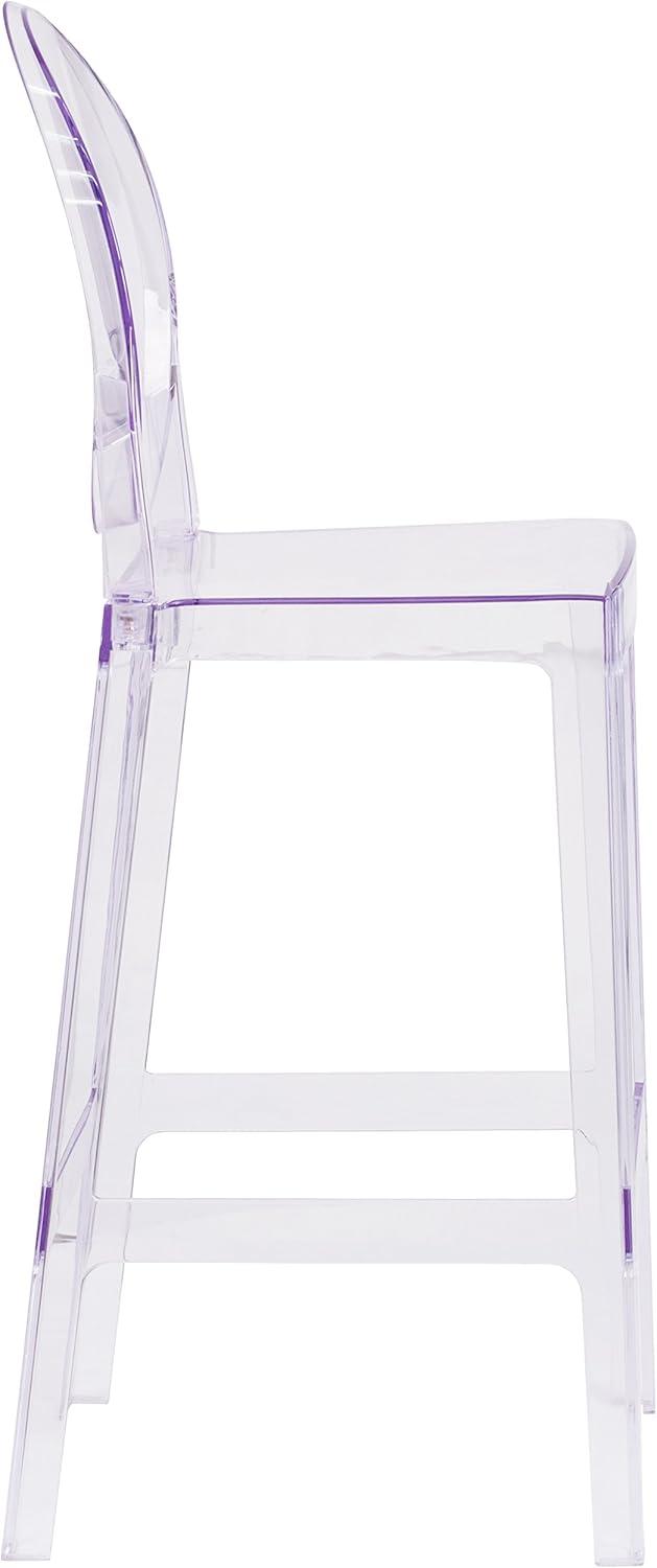 image:imageFlash Furniture Ghost Barstool with Oval Back in Transparent Crystal4 Pack