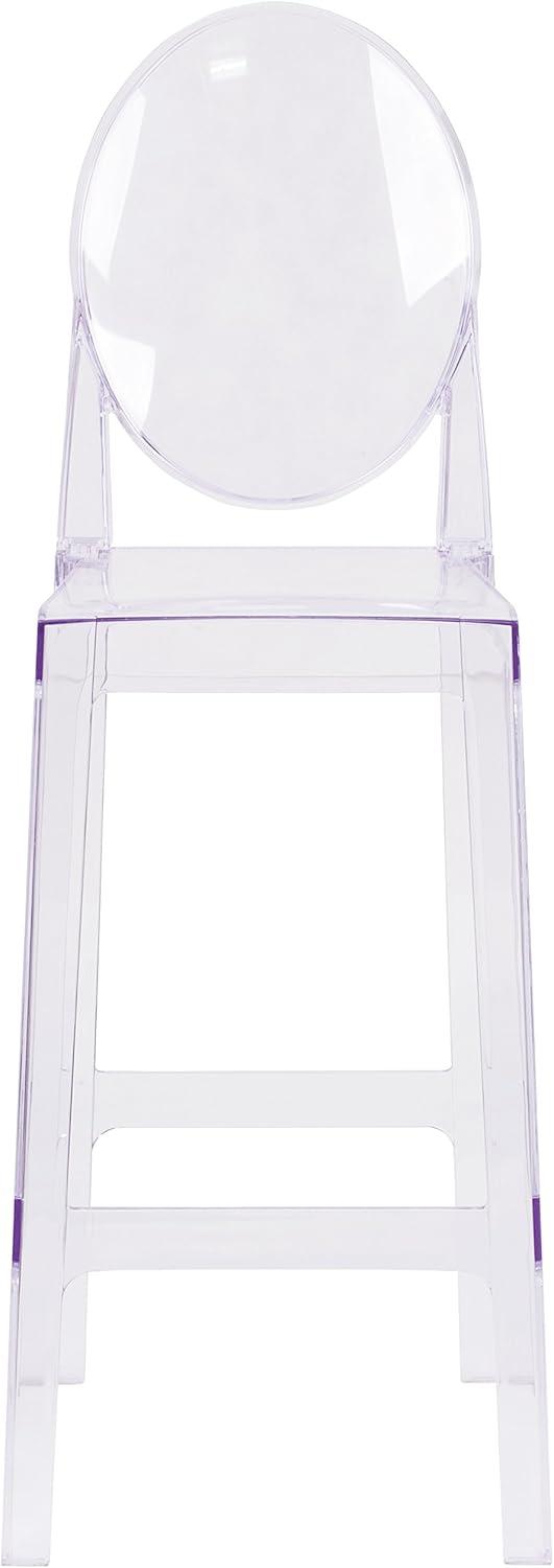 image:imageFlash Furniture Ghost Barstool with Oval Back in Transparent Crystal4 Pack