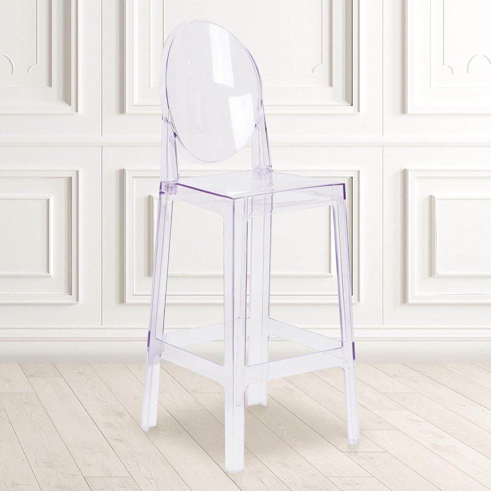 image:imageFlash Furniture Ghost Barstool with Oval Back in Transparent Crystal1 Pack