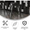Flash Furniture Cierra 4 Pack Commercial Indoor Counter Height Stools – Silver Galvanized Steel Frame – Gray All-Weather Poly Resin Seat – 24″ High – Backless(Black/Black)