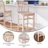 Flash Furniture HERCULES Series School House Back Walnut Wood Restaurant Barstool(Antique White)