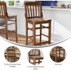 Flash Furniture HERCULES Series School House Back Walnut Wood Restaurant Barstool(Walnut)