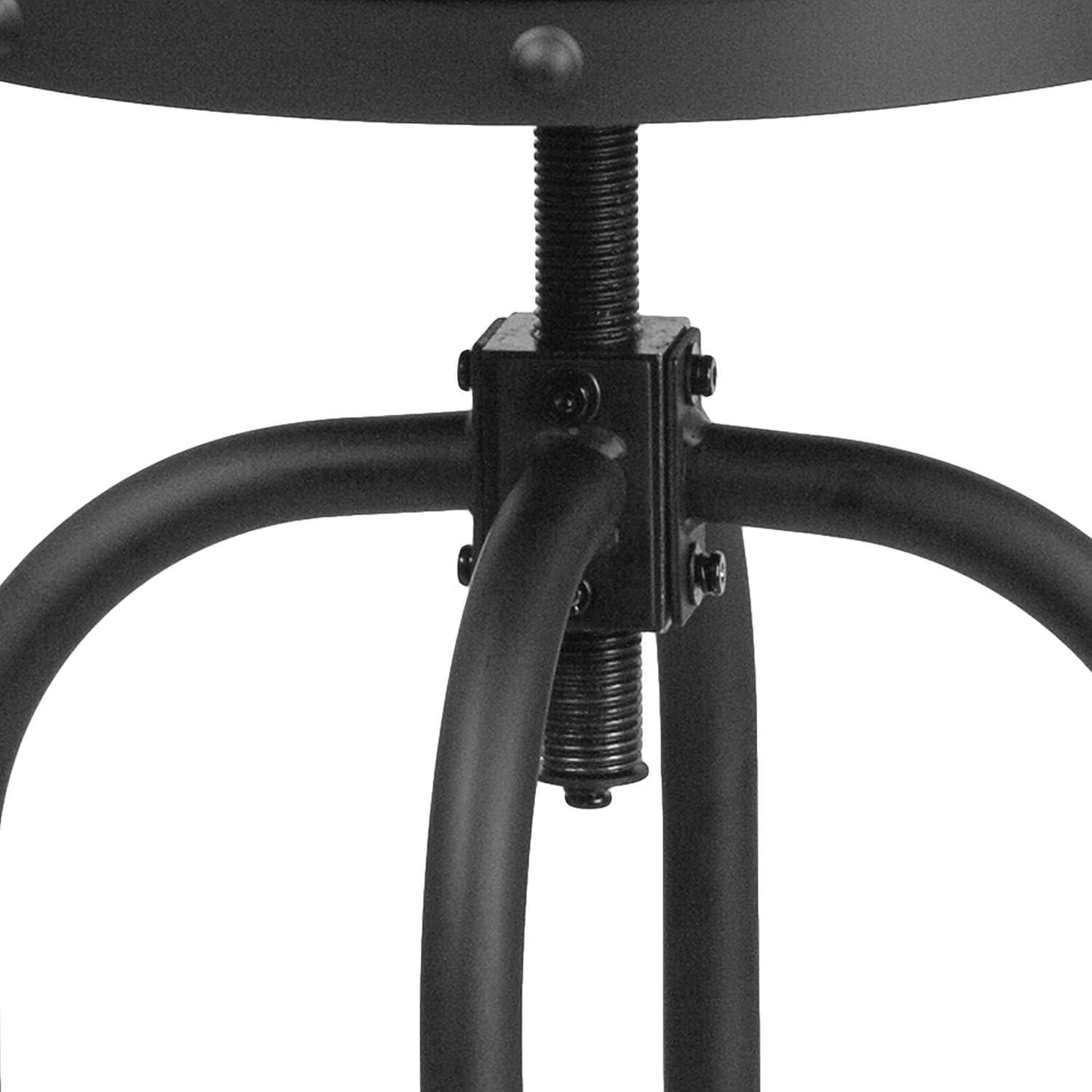 image:imageFlash Furniture Carrington 30 Barstool with Swivel Lift Black LeatherSoft SeatSet of 1