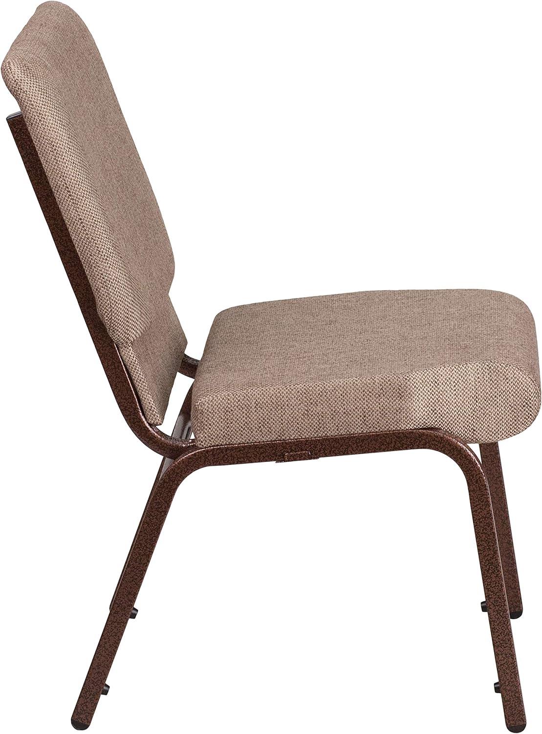 image:imageFlash Furniture HERCULES Series 185W Stacking Church Chair in Black Patterned Fabric Silver Vein Frame 25D x 1925W x 3325HBeige FabricCopper Vein Frame