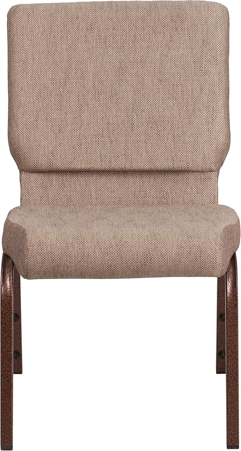 image:imageFlash Furniture HERCULES Series 185W Stacking Church Chair in Black Patterned Fabric Silver Vein Frame 25D x 1925W x 3325HBeige FabricCopper Vein Frame