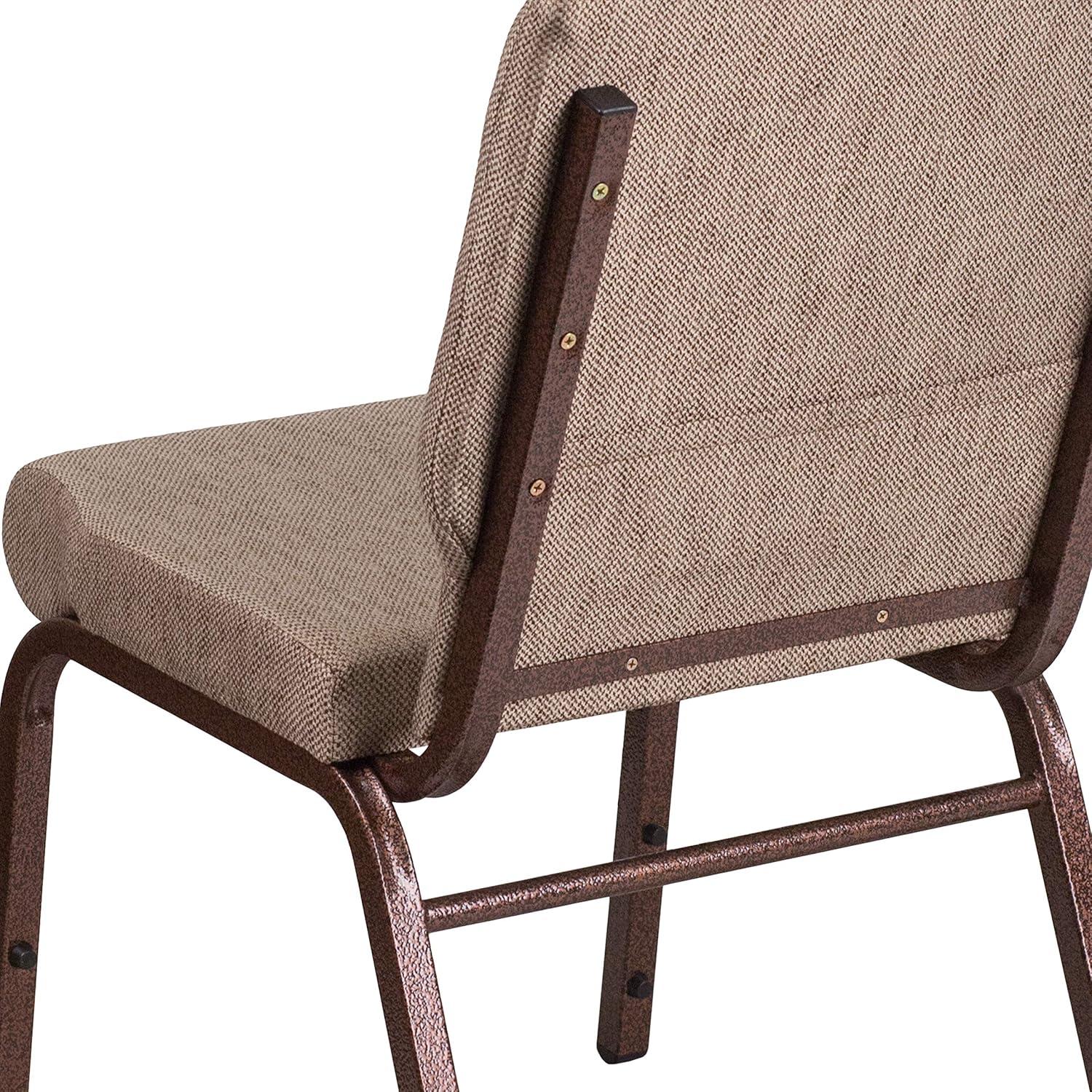 image:imageFlash Furniture HERCULES Series 185W Stacking Church Chair in Black Patterned Fabric Silver Vein Frame 25D x 1925W x 3325HBeige FabricCopper Vein Frame