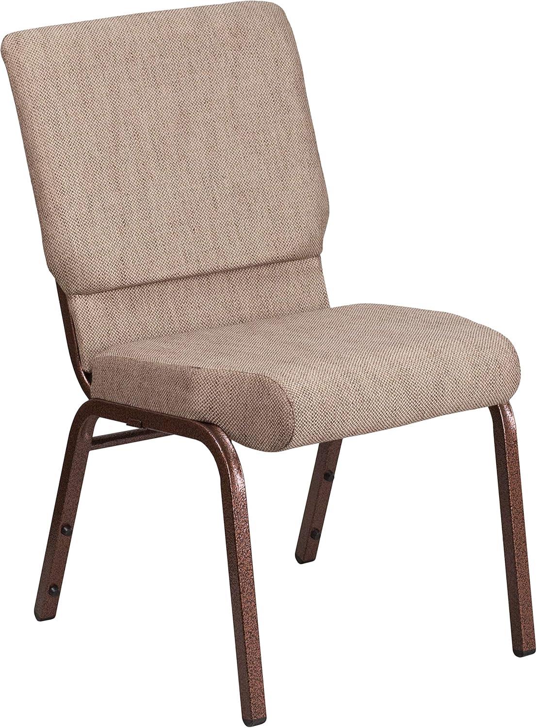 image:imageFlash Furniture HERCULES Series 185W Stacking Church Chair in Black Patterned Fabric Silver Vein Frame 25D x 1925W x 3325HBeige FabricCopper Vein Frame