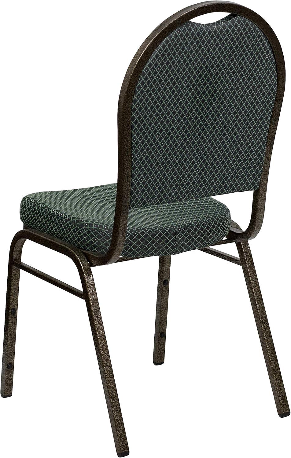 image:imageFlash Furniture HERCULES Series Dome Back Stacking Banquet Chair in Navy Patterned Fabric Gold FrameGreen Patterned FabricGold Vein Frame