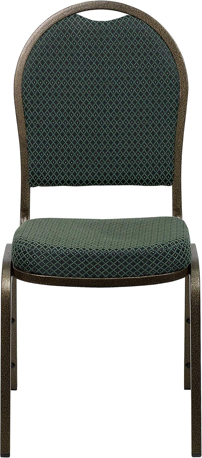 image:imageFlash Furniture HERCULES Series Dome Back Stacking Banquet Chair in Navy Patterned Fabric Gold FrameGreen Patterned FabricGold Vein Frame