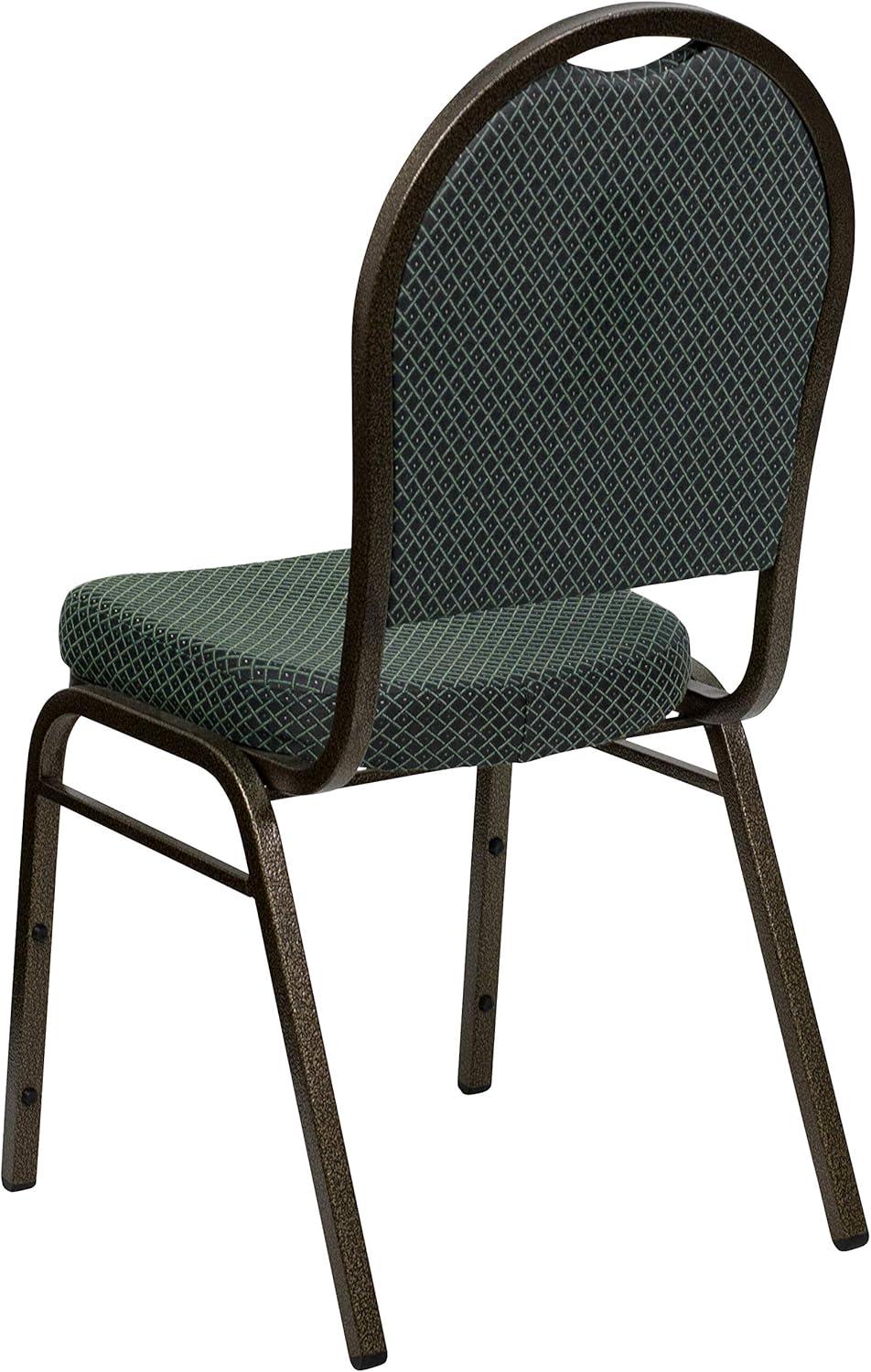 image:imageFlash Furniture HERCULES Series Dome Back Stacking Banquet Chair in Navy Patterned Fabric Gold FrameGreen Patterned FabricGold Vein Frame