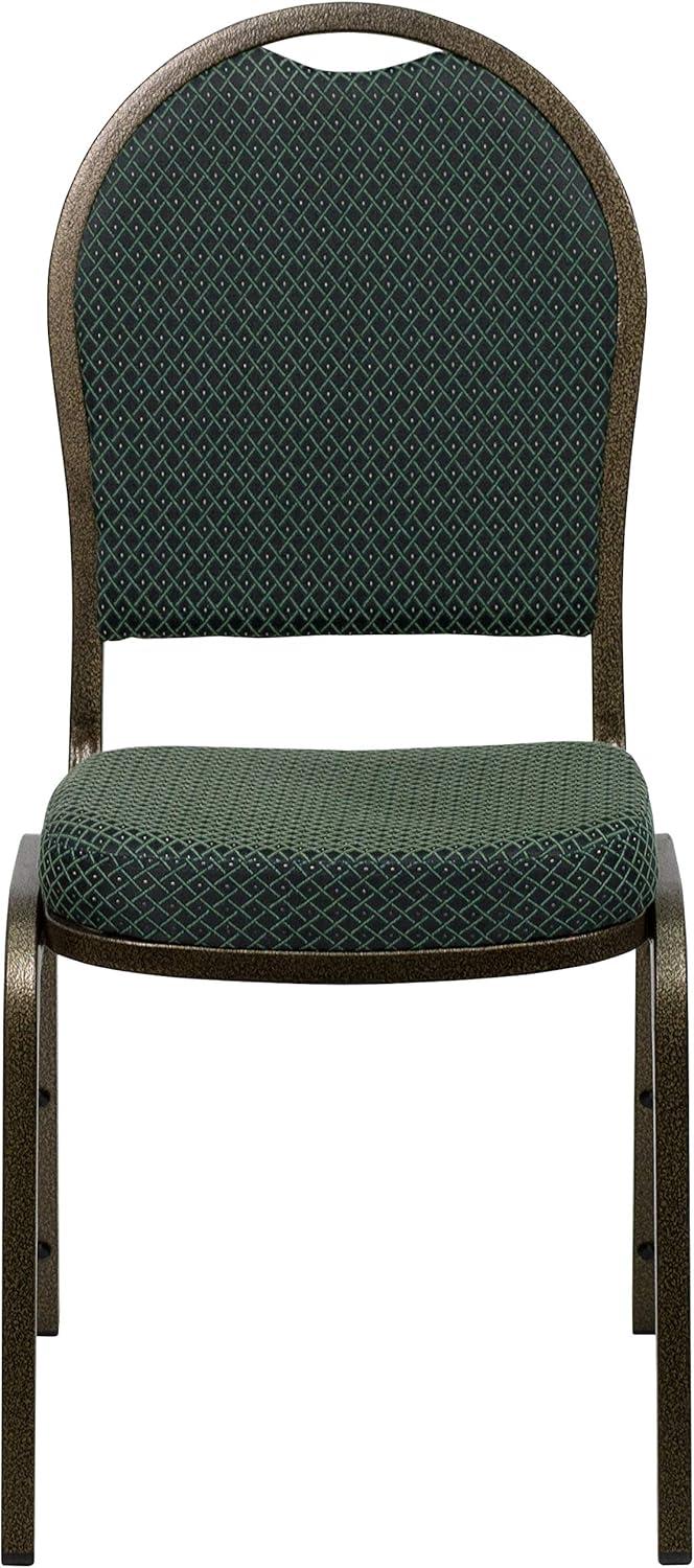 image:imageFlash Furniture HERCULES Series Dome Back Stacking Banquet Chair in Navy Patterned Fabric Gold FrameGreen Patterned FabricGold Vein Frame
