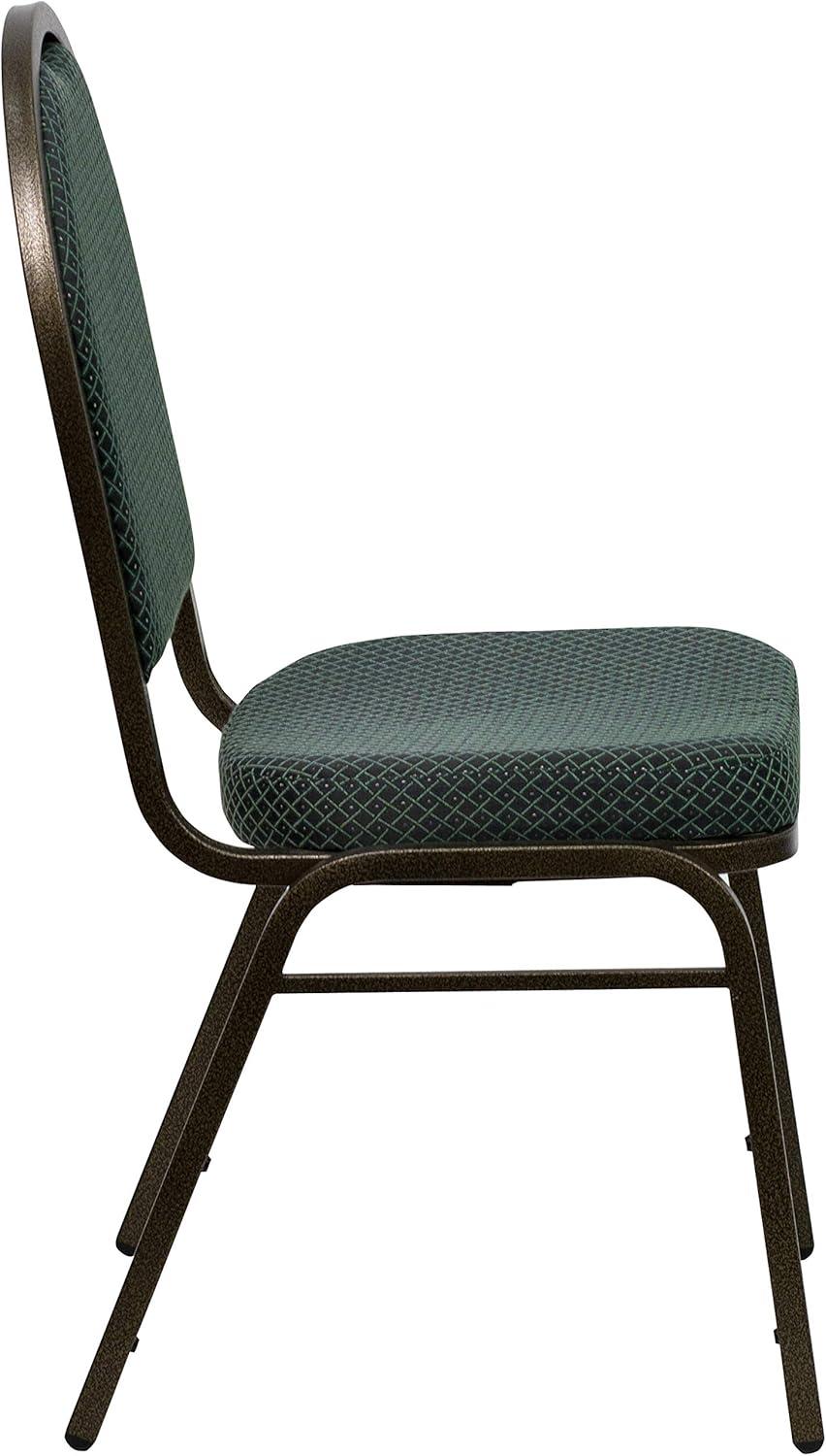 image:imageFlash Furniture HERCULES Series Dome Back Stacking Banquet Chair in Navy Patterned Fabric Gold FrameGreen Patterned FabricGold Vein Frame