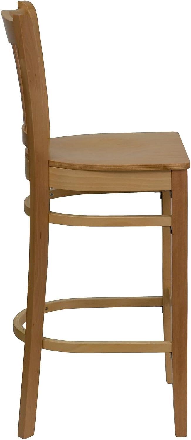 image:imageFlash Furniture HERCULES Series Vertical Slat Back Natural Wood Restaurant BarstoolNatural Wood SeatNatural Wood Frame