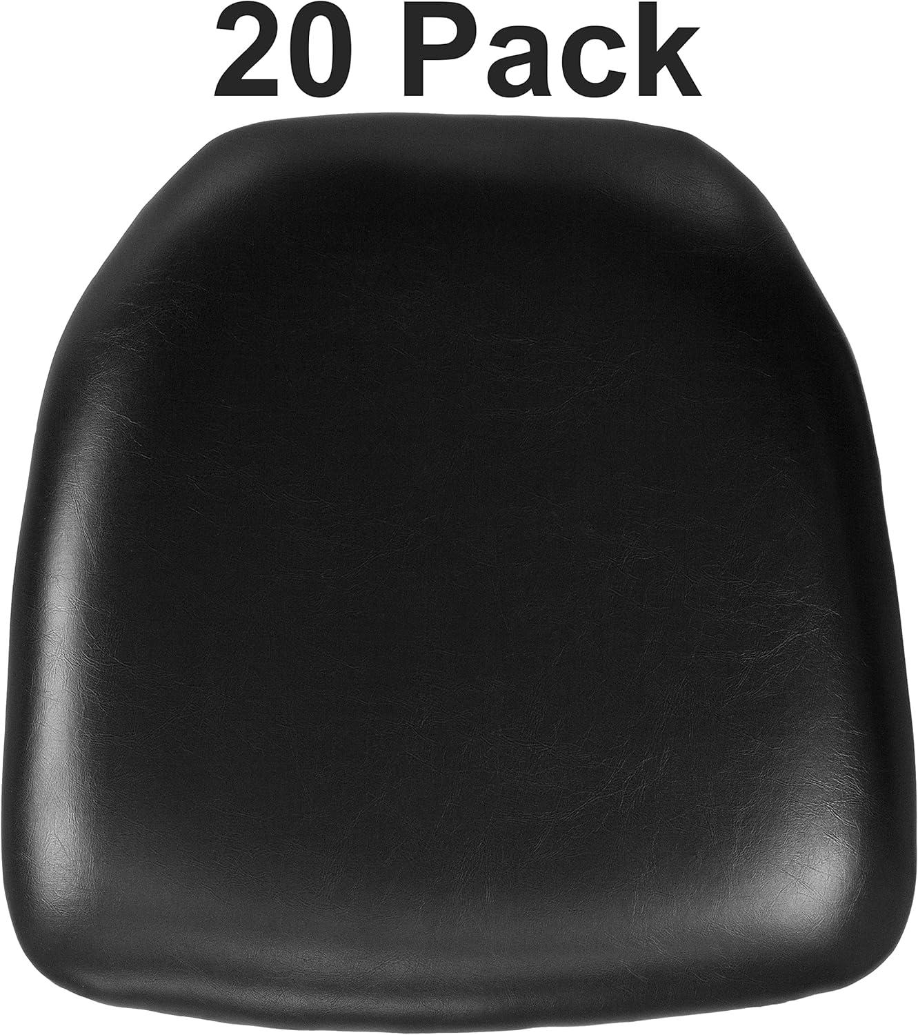 image:imageFlash Furniture Hard Gold Vinyl Chiavari Chair CushionBlack Vinyl
