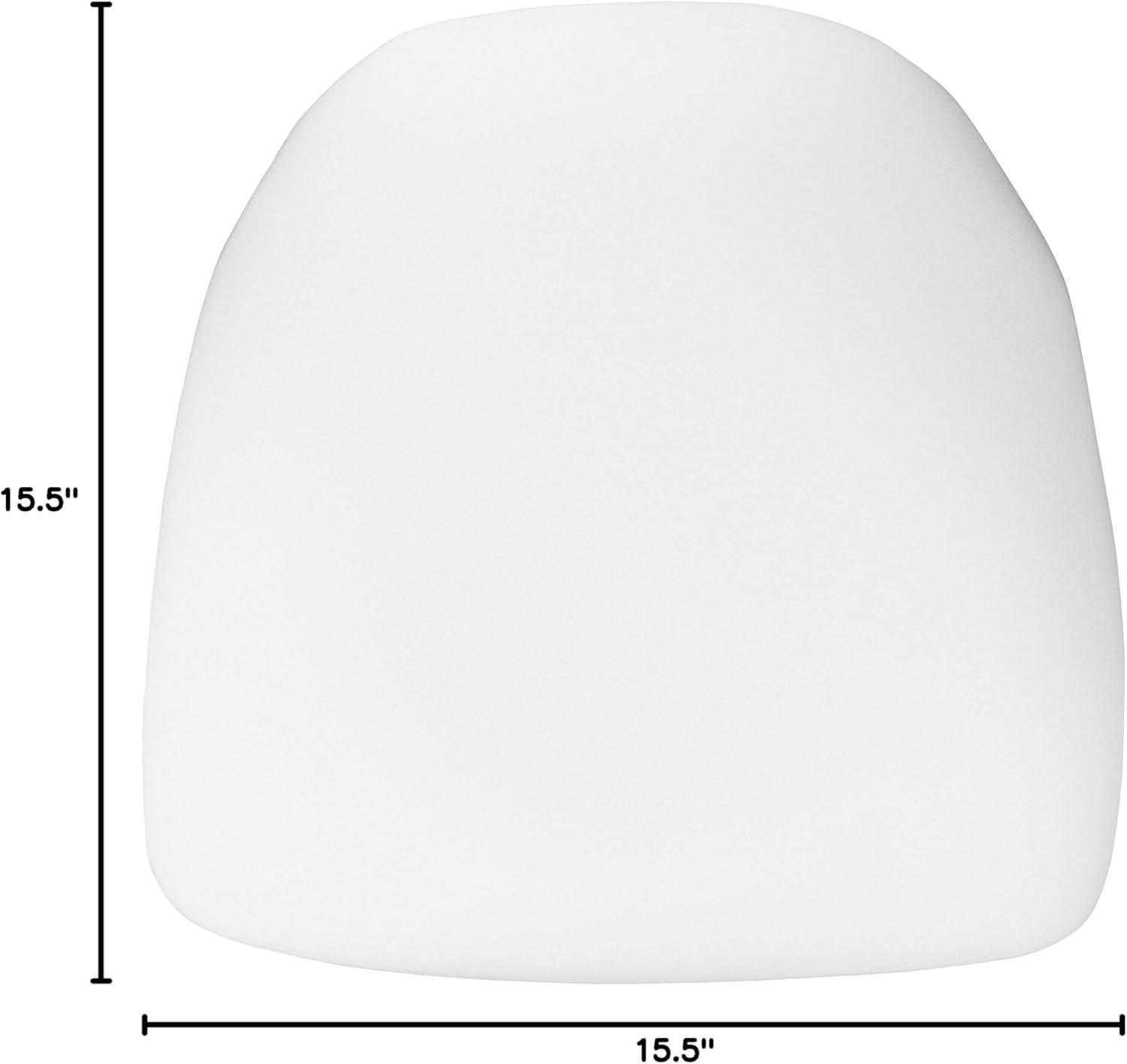 image:imageFlash Furniture Hard Gold Vinyl Chiavari Chair CushionWhite Fabric