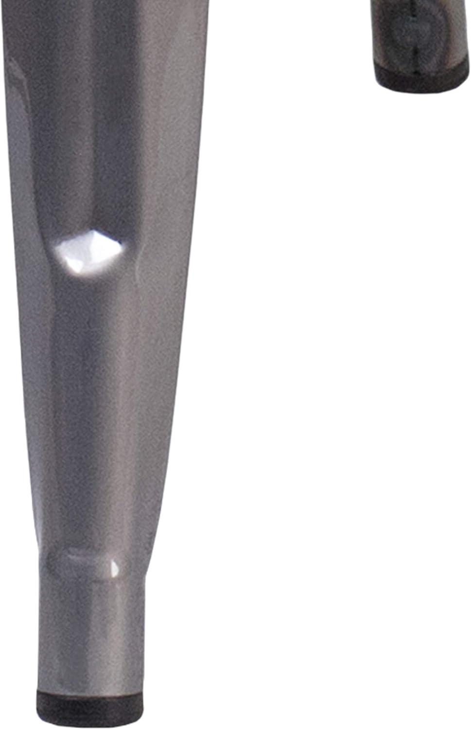 image:imageFlash Furniture Lincoln 30 High Backless Clear Coated Metal Barstool with Square Wood Seat4