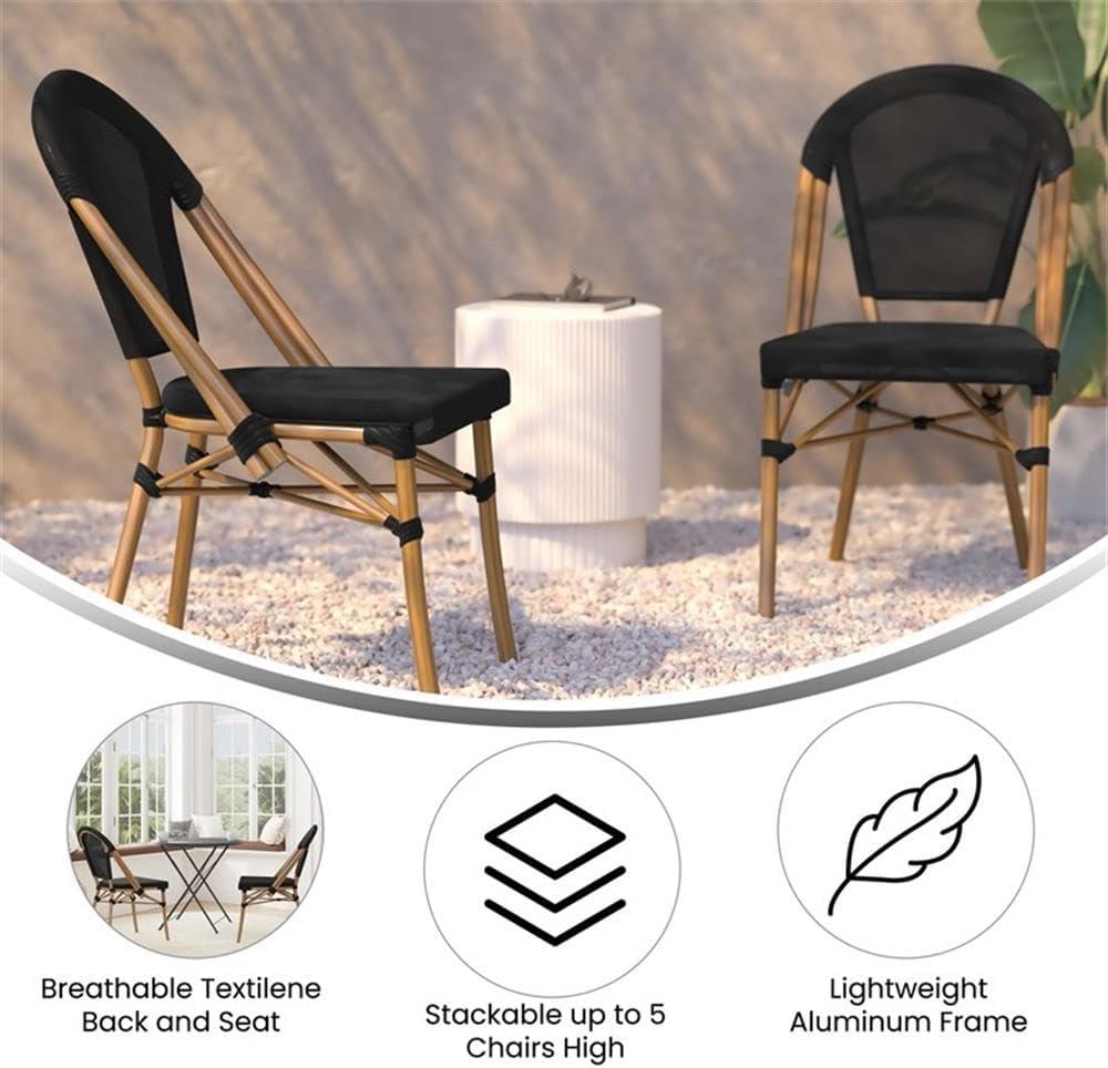 image:imageFlash Furniture Marseille Paris Fabric Stool in BlackNatural