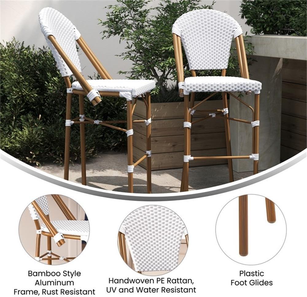 image:imageFlash Furniture SDAAD642001FBSWHGYNATGG 30 WhiteGray French Stool