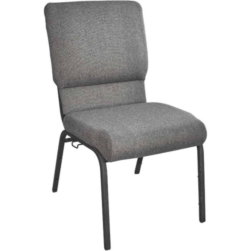 image:imageFlash Furniture Advantage Mixed Tan Church Chairs 185 in WideFossil FabricBlack Frame