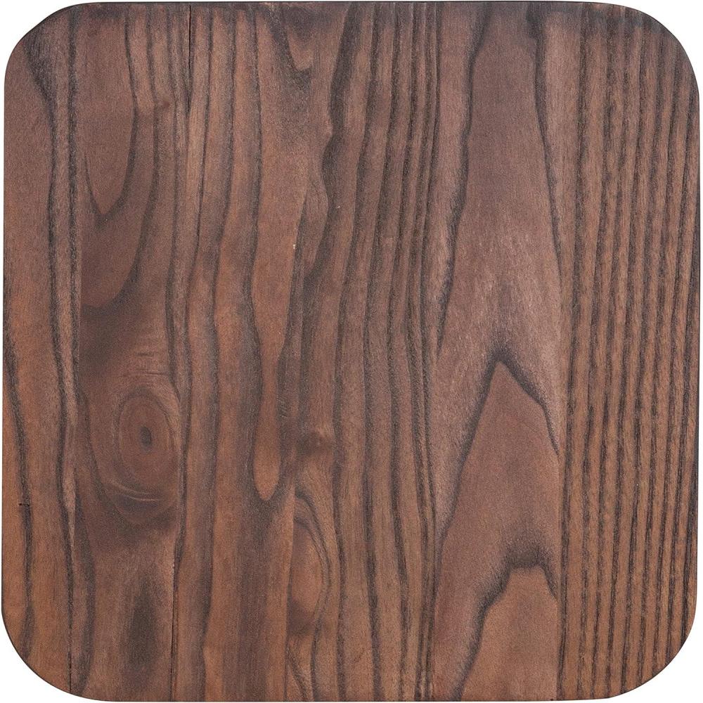image:imageFlash Furniture Lily 4 Pack Rustic Walnut Wood Seat for Colorful Metal Barstools1 Pack
