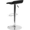 Flash Furniture Carmel Series 24″ High Transitional Walnut Counter Height Stool with Nail Trim in Black LeatherSoft(Black)