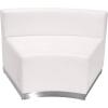 Flash Furniture HERCULES Alon Series Black LeatherSoft Reception Configuration, 3 Pieces(Melrose White)