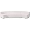 Flash Furniture HERCULES Alon Series Black LeatherSoft Reception Configuration, 3 Pieces(Melrose White)