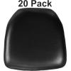 Flash Furniture Hard Gold Vinyl Chiavari Chair Cushion(Black Vinyl)