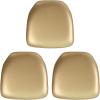 Flash Furniture Hard Gold Vinyl Chiavari Chair Cushion(Gold Vinyl)