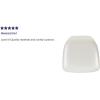 Flash Furniture Hard Gold Vinyl Chiavari Chair Cushion(Ivory Vinyl)