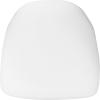 Flash Furniture Hard Gold Vinyl Chiavari Chair Cushion(White Fabric)