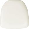 Flash Furniture Hard Gold Vinyl Chiavari Chair Cushion(White Vinyl)