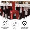 Flash Furniture Kai Commercial 30″ High Indoor-Outdoor Bar Height Stool – White Galvanized Steel Frame – Gray Square All-Weather Poly Resin Seat – Removable Back(Red/Red)
