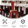 Flash Furniture Kai Commercial 30″ High Indoor-Outdoor Bar Height Stool – White Galvanized Steel Frame – Gray Square All-Weather Poly Resin Seat – Removable Back(Red/Teak)