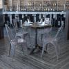 Flash Furniture Lincoln Clear Coated Metal Indoor Stackable Chair(Set of 4)