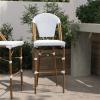 Flash Furniture SDA-AD642001-F-BS-WHGY-NAT-GG 30″ White/Gray French Stool