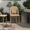 Flash Furniture SDA-AD642001-F-CS-NATWH-LTNAT-GG 26″ NAT/White French Stool