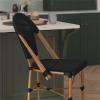 Flash Furniture SDA-AD642107-CS-BK-NAT-GG Black French Cafe Stool