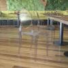 Flash Furniture Set of 4 Extra Wide Resin Ghost Chairs with 700 LB. Weight Capacity – Clear Kitchen and Dining Room Chair – Acrylic Event Chair for Indoor/Outdoor Use