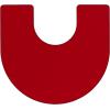 Flash Furniture Wren 60”W x 66”L Horseshoe Yellow Thermal Laminate Activity Table – Height Adjustable Short Legs(Red)