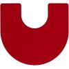 Flash Furniture Wren 60”W x 66”L Horseshoe Yellow Thermal Laminate Activity Table – Height Adjustable Short Legs(Red)
