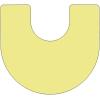 Flash Furniture Wren 60”W x 66”L Horseshoe Yellow Thermal Laminate Activity Table – Height Adjustable Short Legs(Yellow)