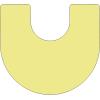 Flash Furniture Wren 60”W x 66”L Horseshoe Yellow Thermal Laminate Activity Table – Height Adjustable Short Legs(Yellow)