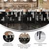 Flash Furniture Wright Set of 2 Commercial Barstools – Walnut Wood Boomerang Back – Black Vinyl Seat – 500 LB. Capacity Black Steel Frame – Integrated Footrest(Natural Birch Wood Back/Black Vinyl Seat)