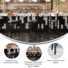 Flash Furniture Wright Set of 2 Commercial Barstools – Walnut Wood Boomerang Back – Black Vinyl Seat – 500 LB. Capacity Black Steel Frame – Integrated Footrest(Natural Birch Wood Back/Gray Vinyl Seat)